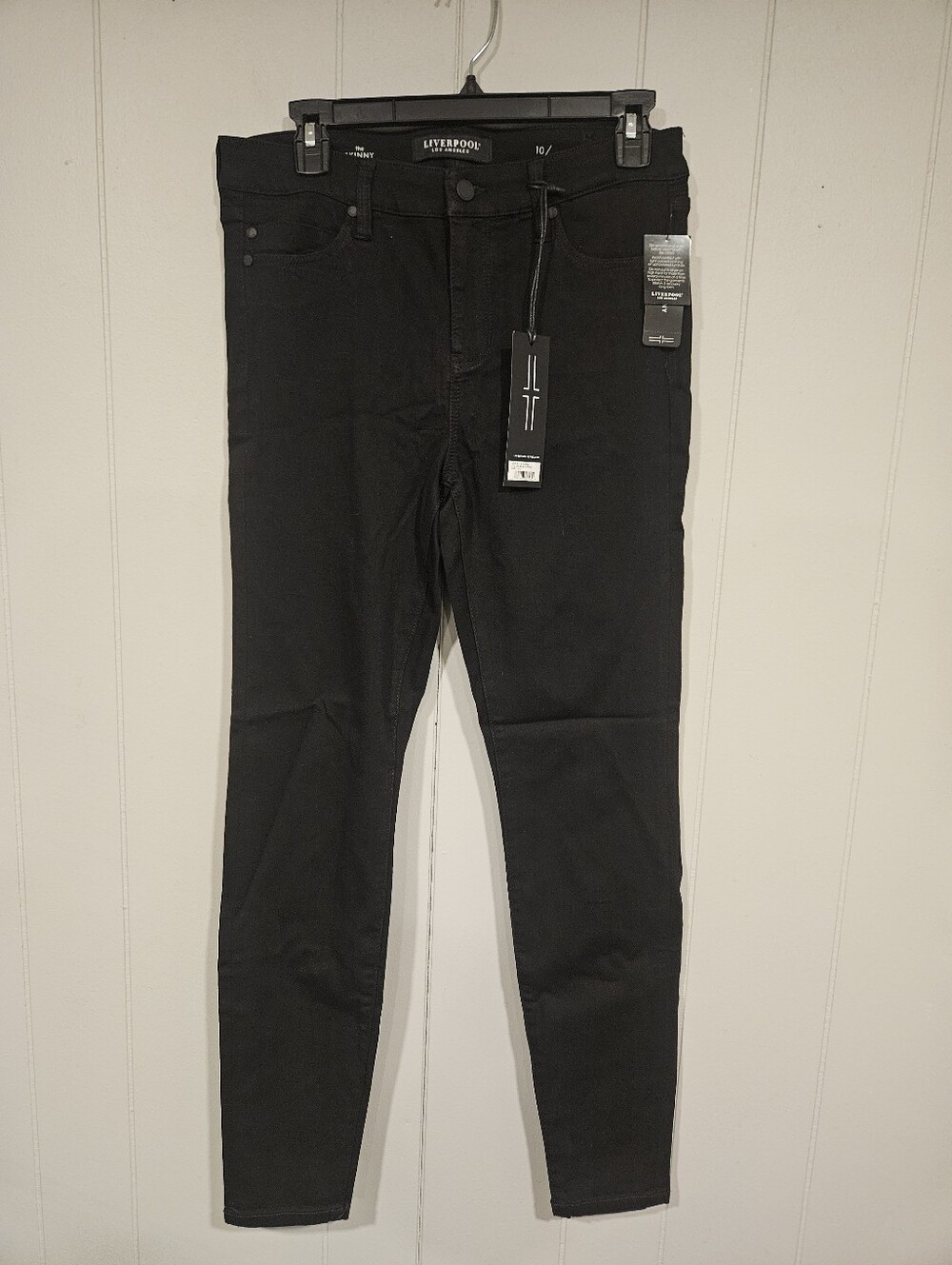 Liverpool Los Angeles Womens Abby Ankle Skinny Jeans Size 10/30 Black Rinse NWT